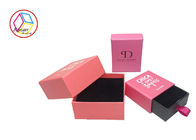 Red Personalized Jewelry Gift Boxes Drawer Shape Recyclable Feature